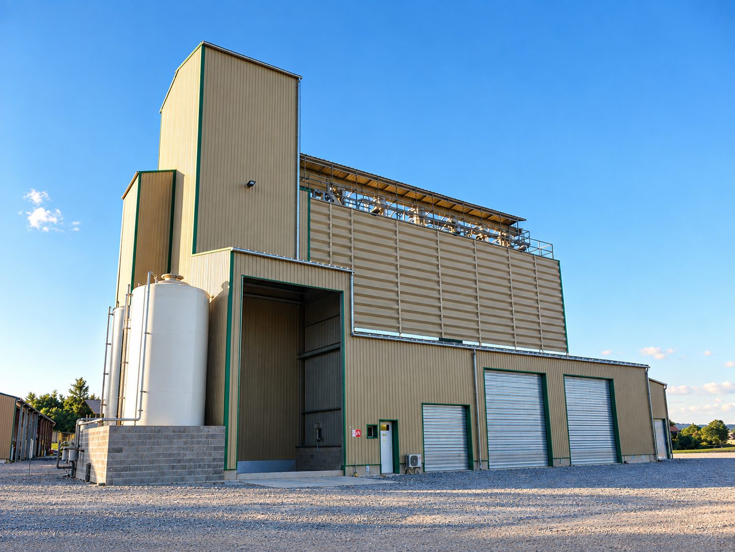 Usine fabrication aliments mash